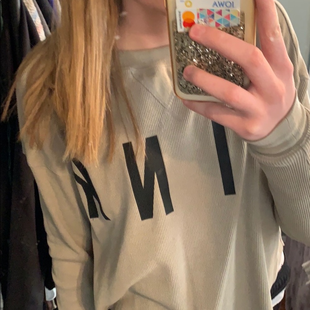 VS PINK waffle knit crop